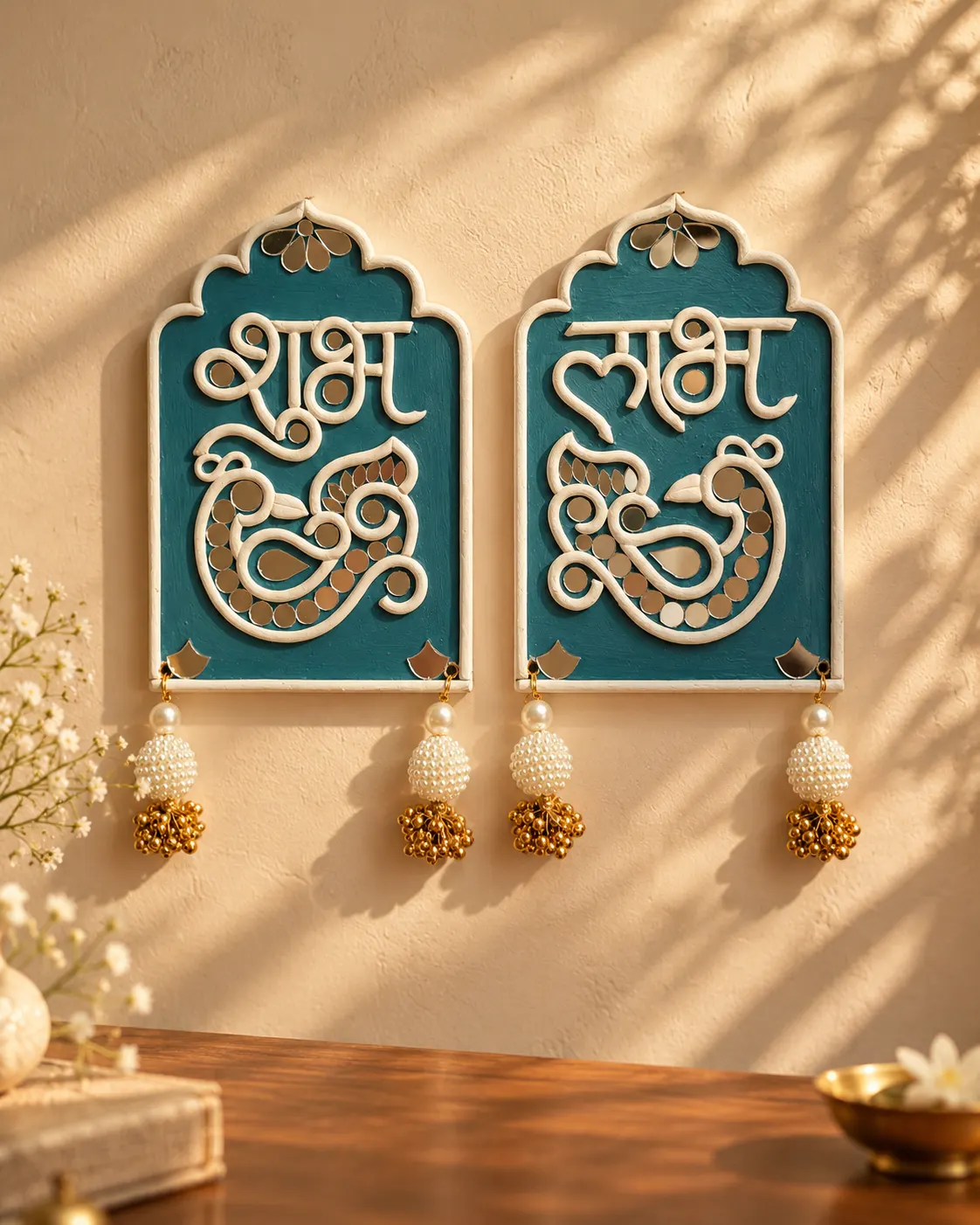 Shubh Labh Peacock Teal